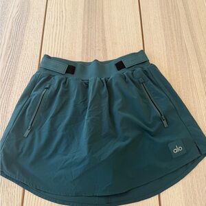 ALO Yoga Green Skater Skirt